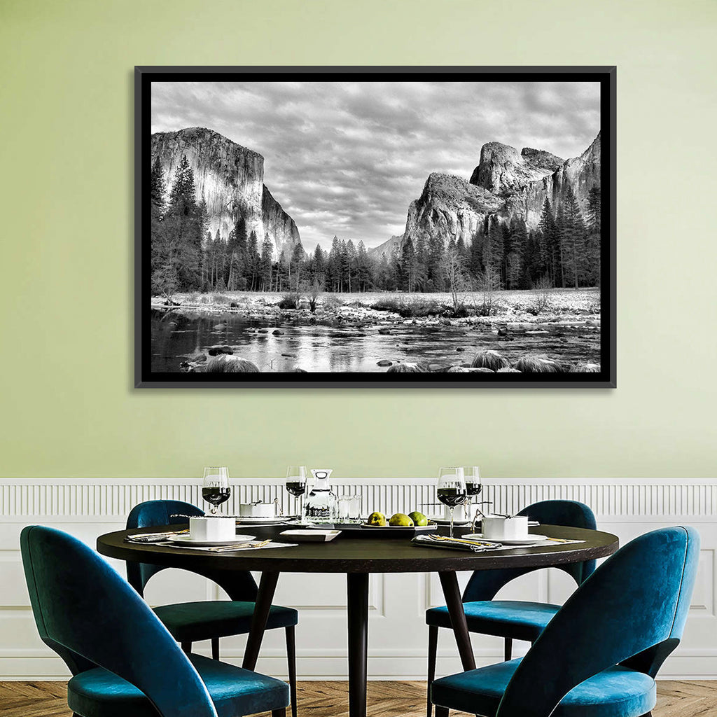Yosemite Valley Winter View Wall Art