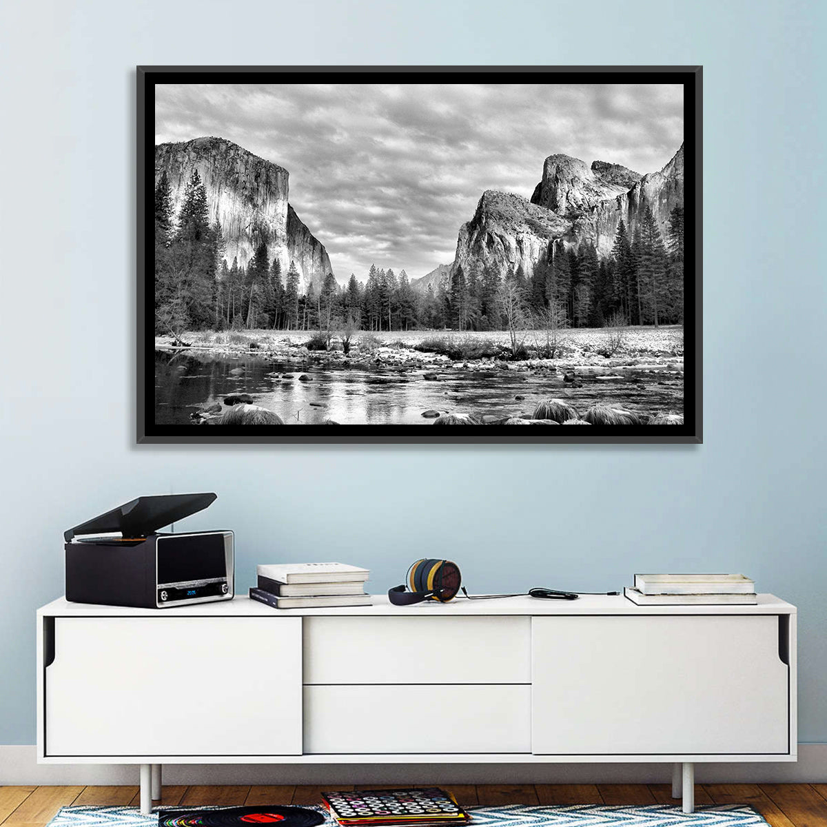 Yosemite Valley Winter View Wall Art