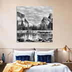 Yosemite Valley Winter View Wall Art