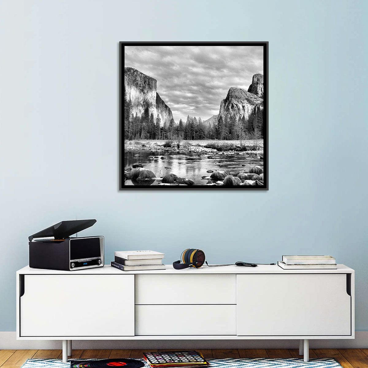 Yosemite Valley Winter View Wall Art
