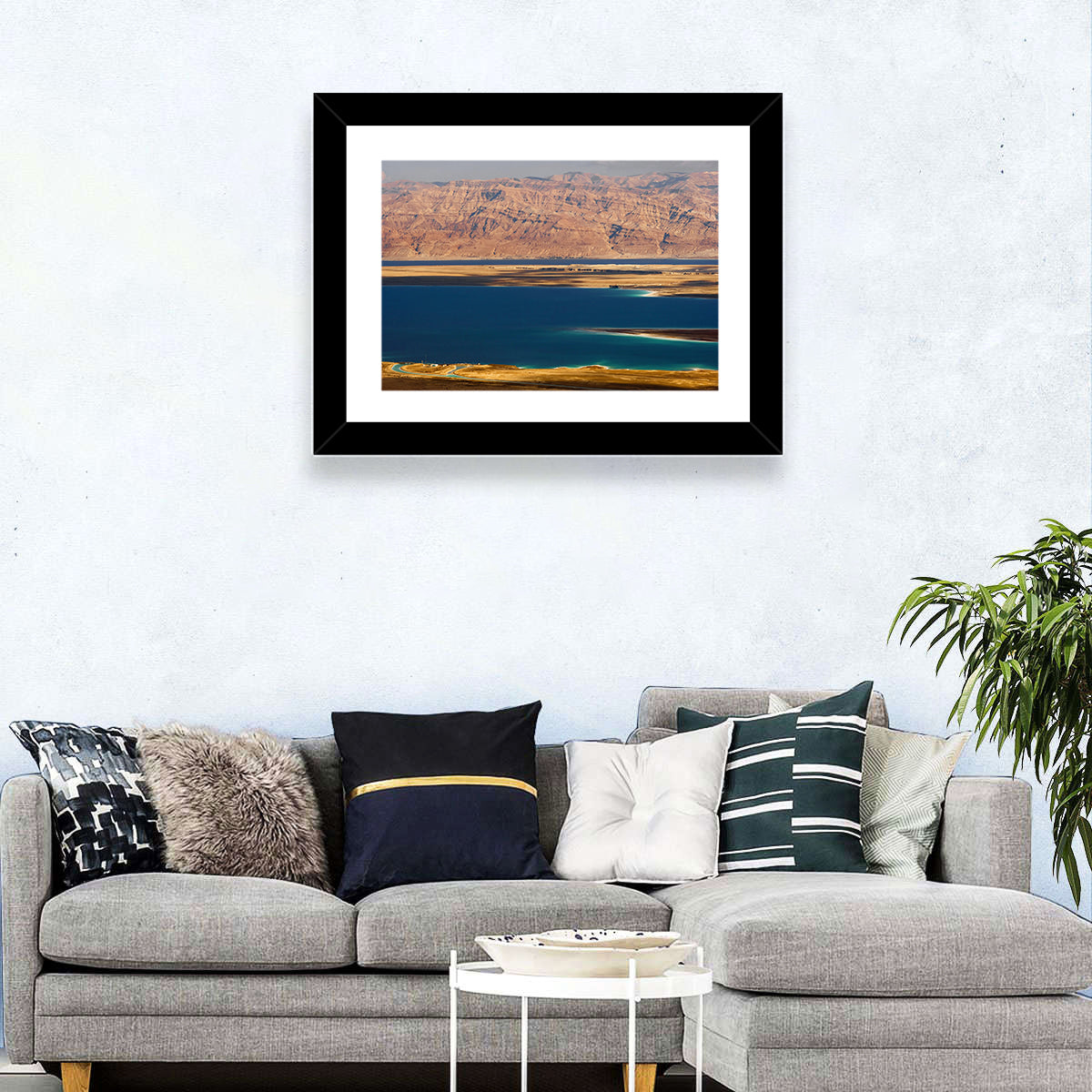Ein Bokek Dead Sea View Wall Art in a room, landscape