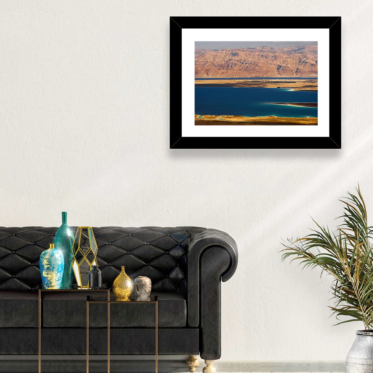 Ein Bokek Dead Sea View Wall Art in a room, landscape
