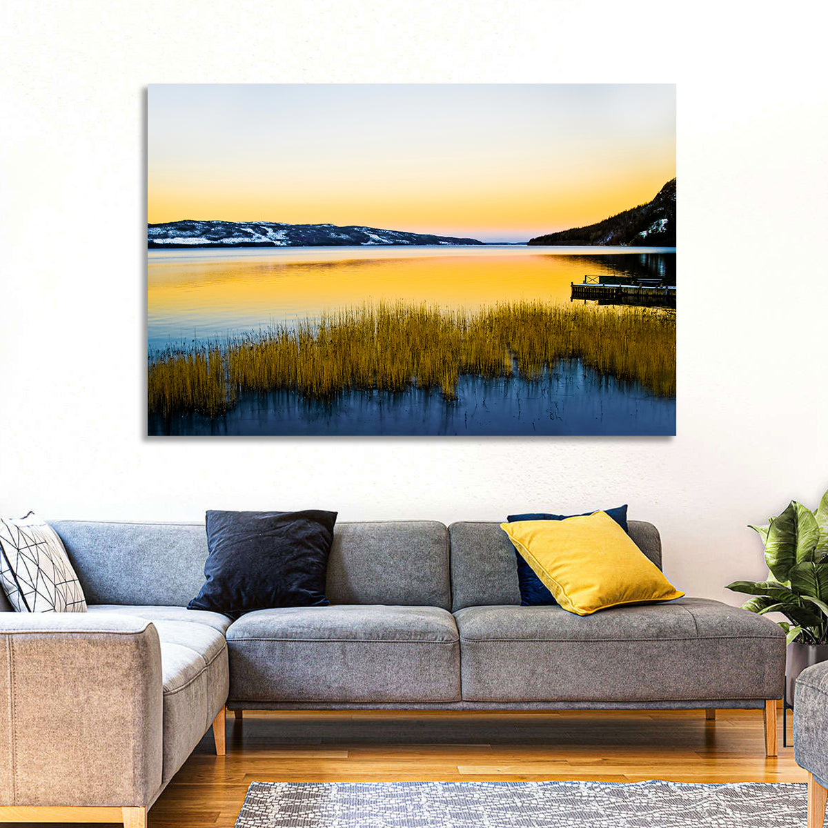 Lapland Lake Sunrise Wall Art