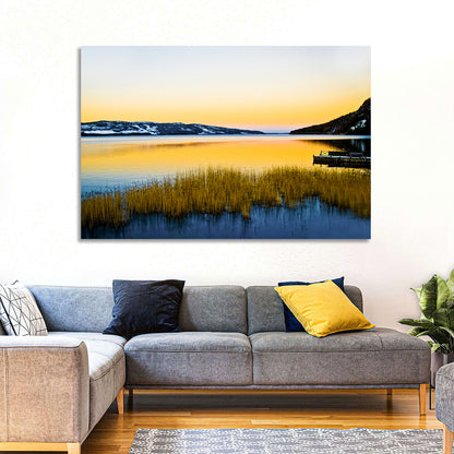 Lapland Lake Sunrise Wall Art