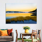 Lapland Lake Sunrise Wall Art