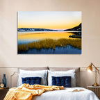 Lapland Lake Sunrise Wall Art