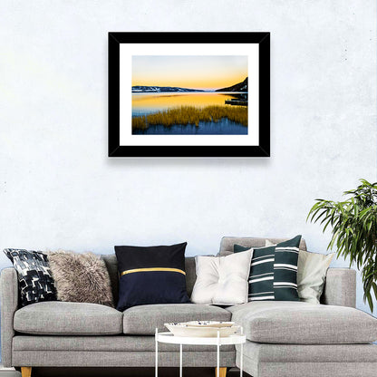 Lapland Lake Sunrise Wall Art