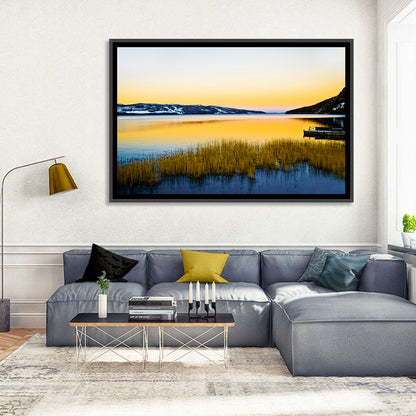 Lapland Lake Sunrise Wall Art