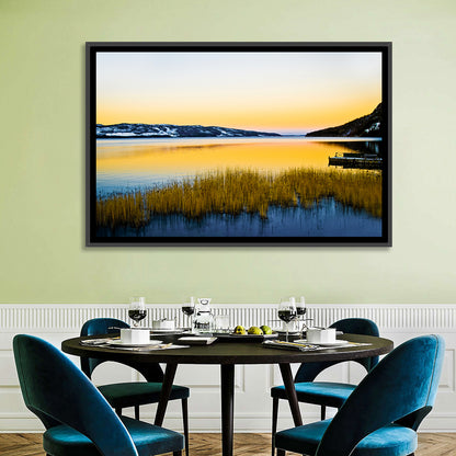 Lapland Lake Sunrise Wall Art