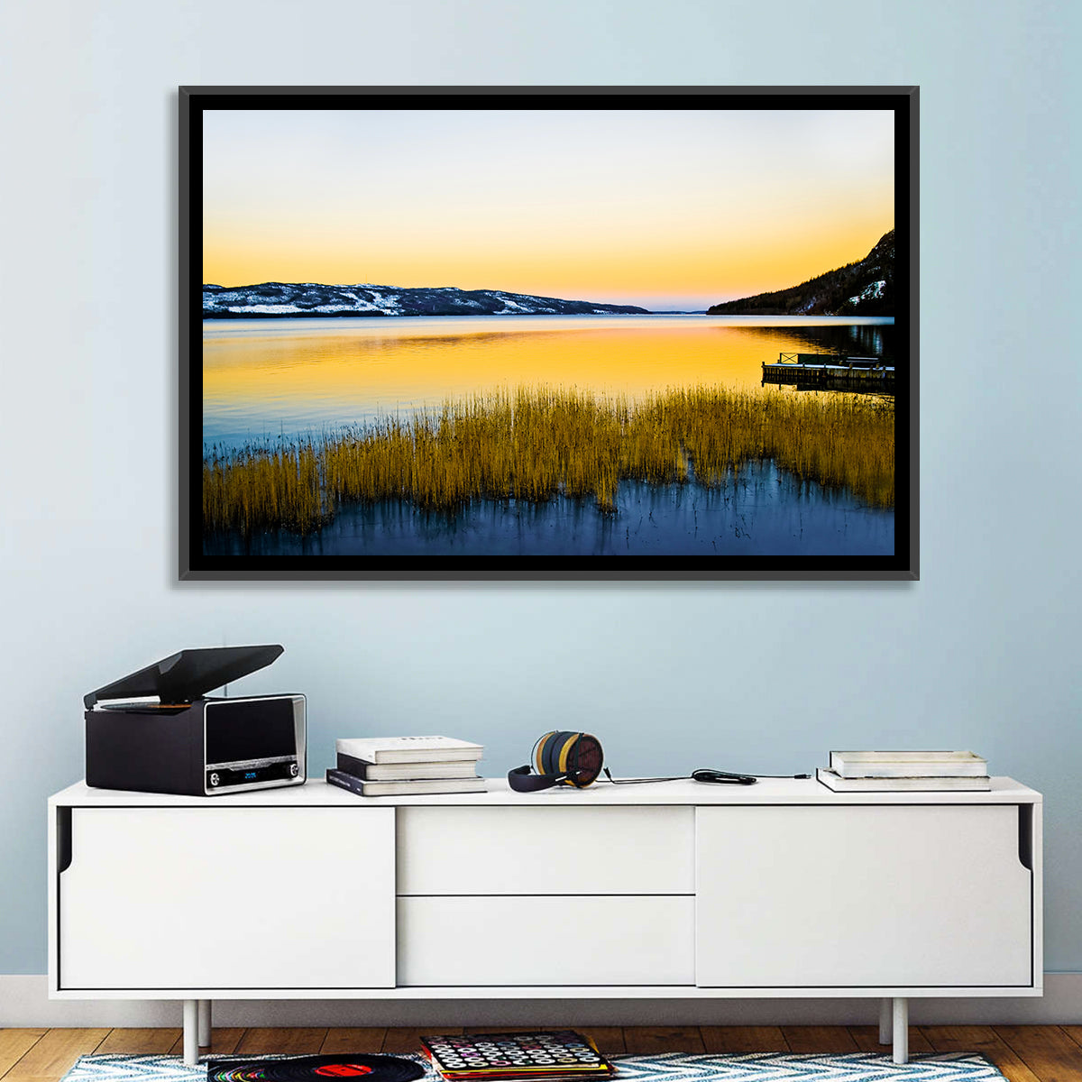 Lapland Lake Sunrise Wall Art