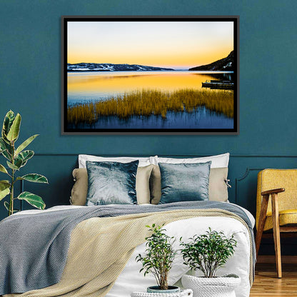 Lapland Lake Sunrise Wall Art