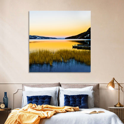 Lapland Lake Sunrise Wall Art