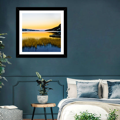 Lapland Lake Sunrise Wall Art