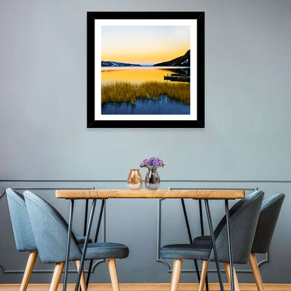Lapland Lake Sunrise Wall Art