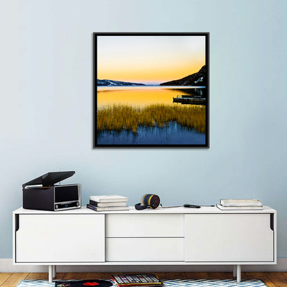 Lapland Lake Sunrise Wall Art
