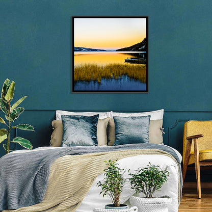 Lapland Lake Sunrise Wall Art