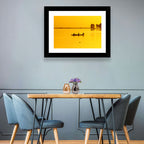 Pirogue at Golden Dusk Wall Art