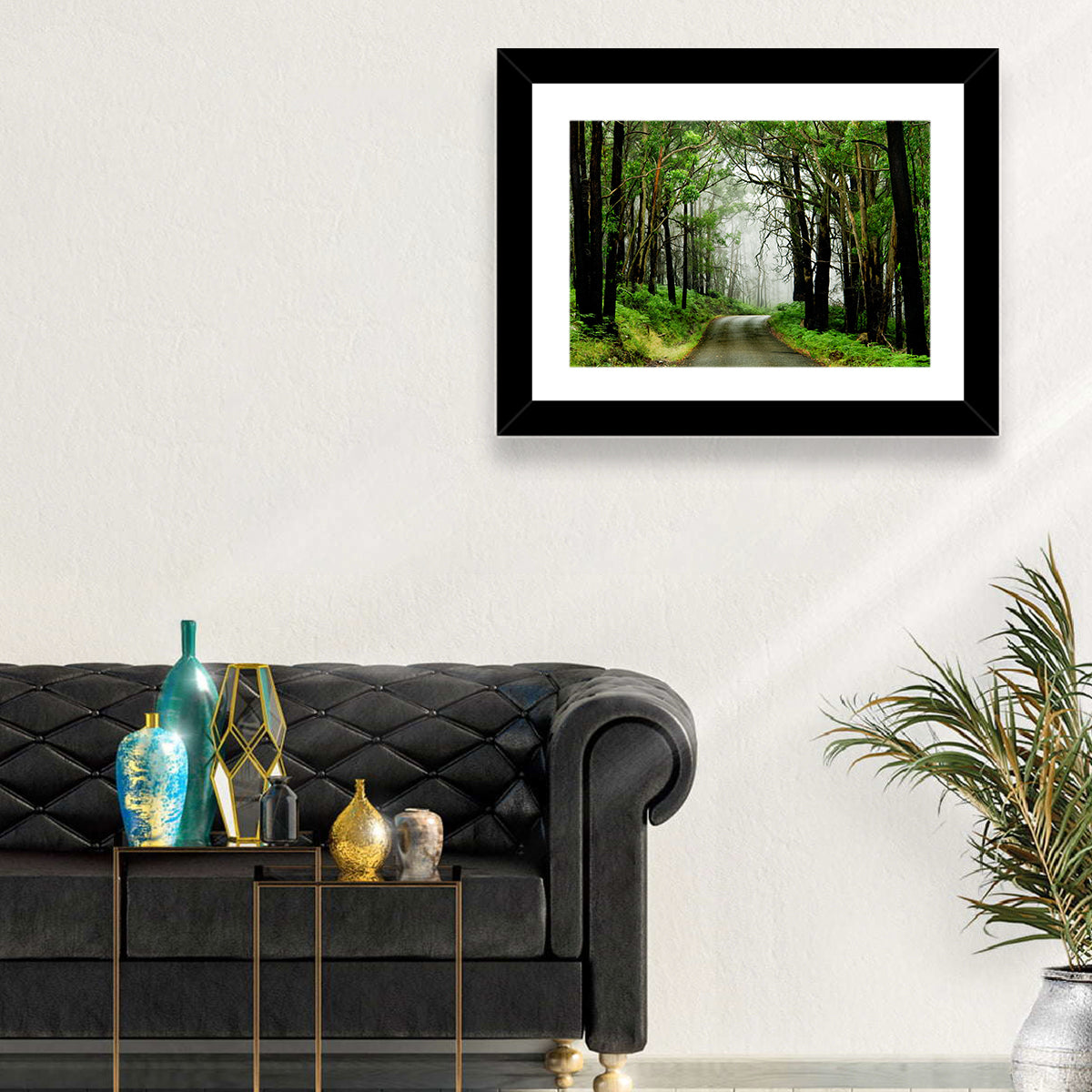 Misty Eucalyptus Road Wall Art