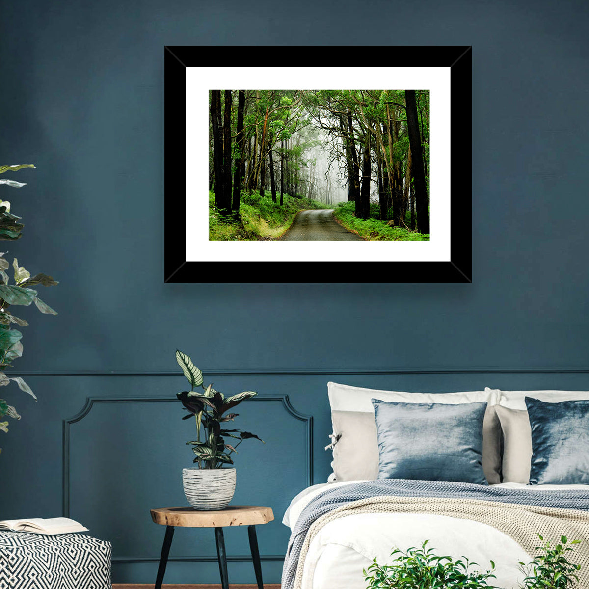 Misty Eucalyptus Road Wall Art
