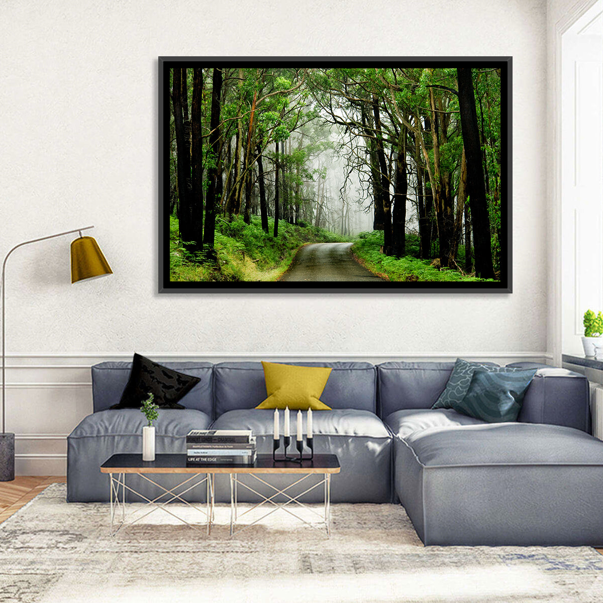 Misty Eucalyptus Road Wall Art