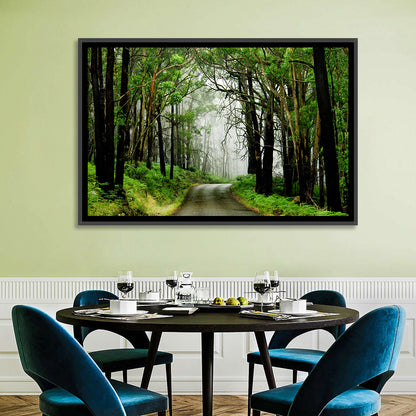 Misty Eucalyptus Road Wall Art