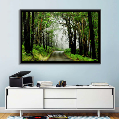Misty Eucalyptus Road Wall Art