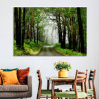 Misty Eucalyptus Road Wall Art