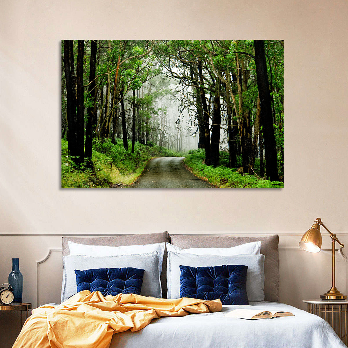 Misty Eucalyptus Road Wall Art