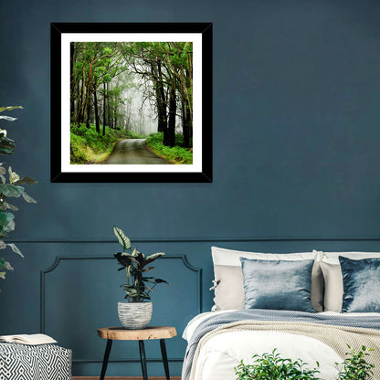Misty Eucalyptus Road Wall Art