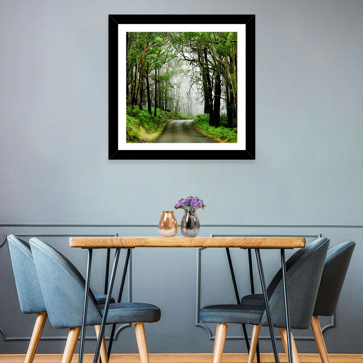 Misty Eucalyptus Road Wall Art