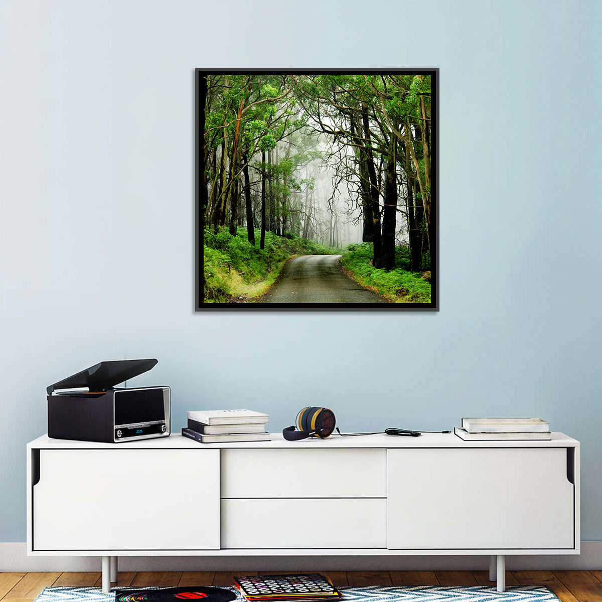 Misty Eucalyptus Road Wall Art