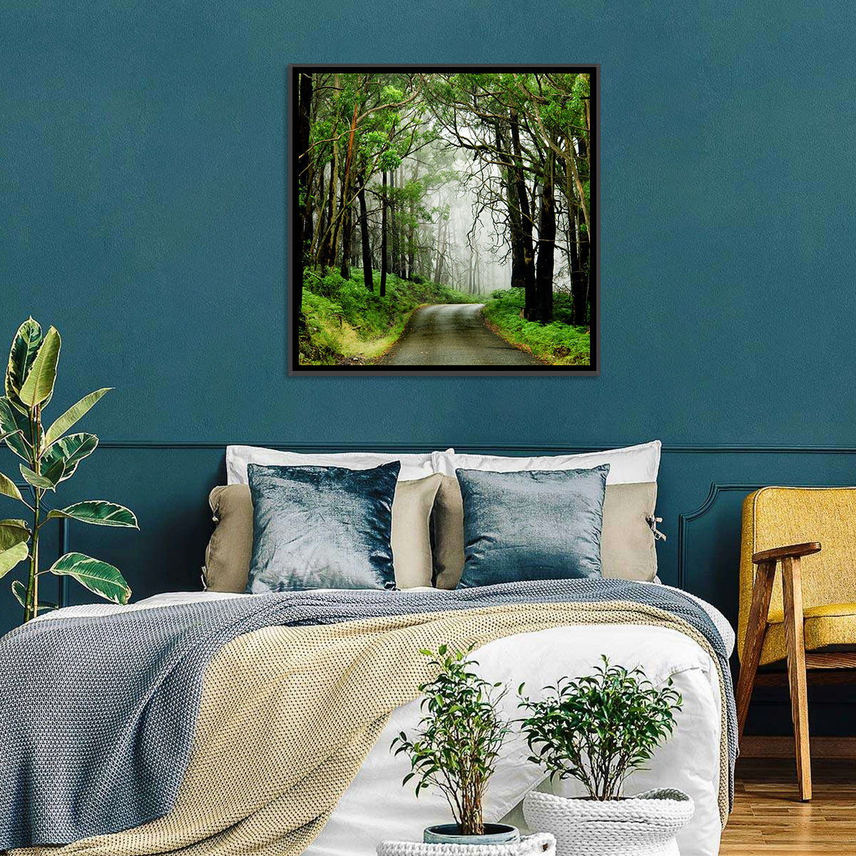 Misty Eucalyptus Road Wall Art