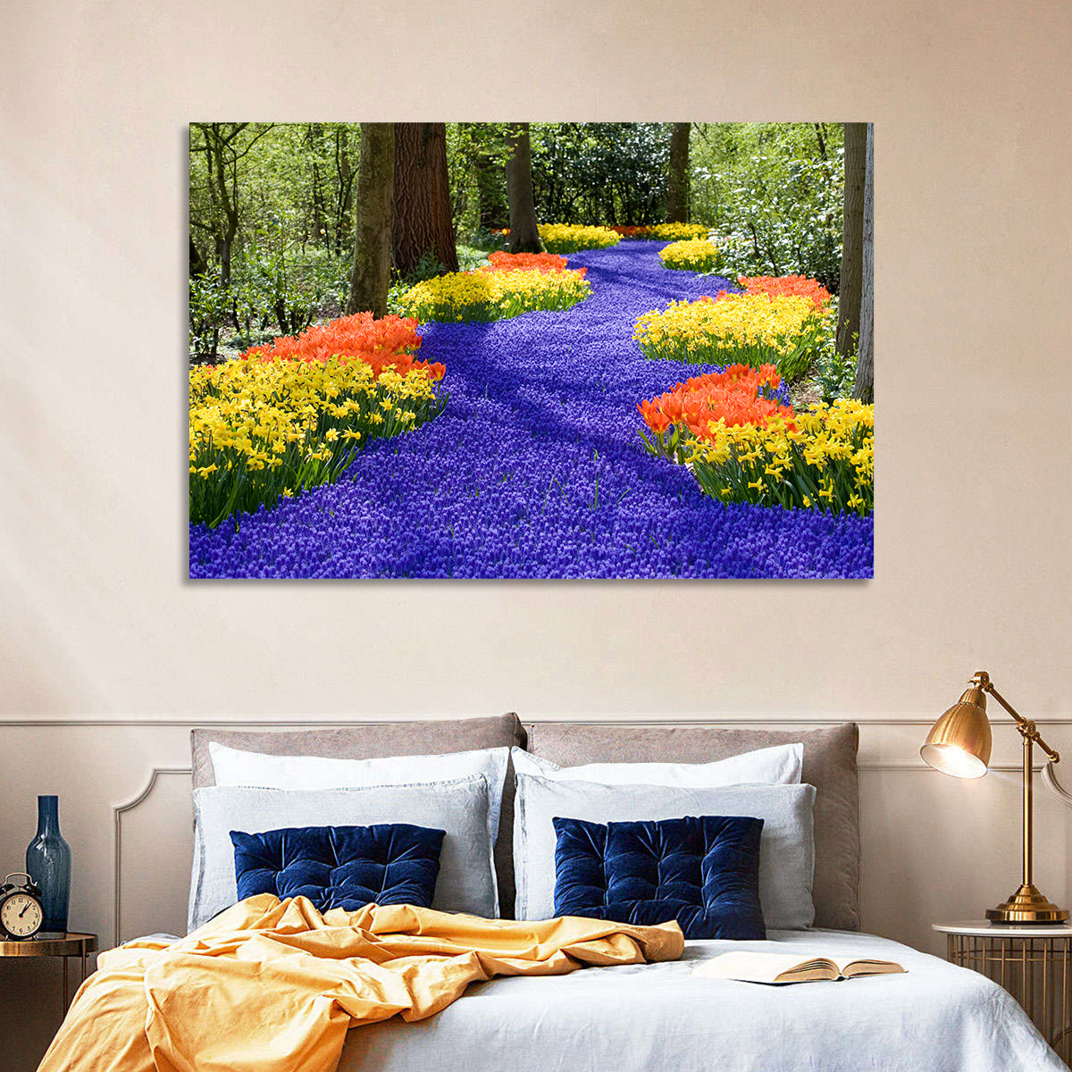 Spring Garden Path Wall Art in a room, landscape