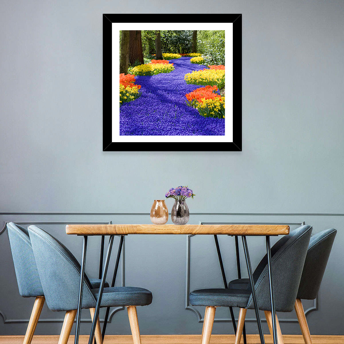 Spring Garden Path Wall Art in a room, landscape