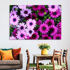 Pink and Purple Daisies Wall Art