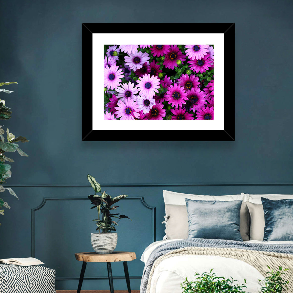 Pink and Purple Daisies Wall Art