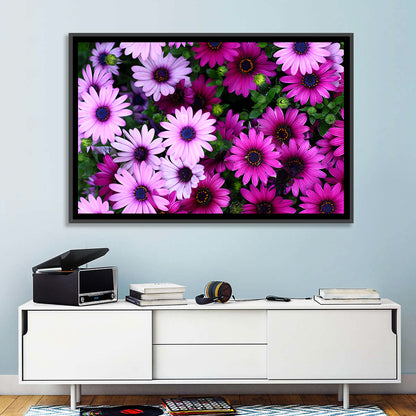 Pink and Purple Daisies Wall Art