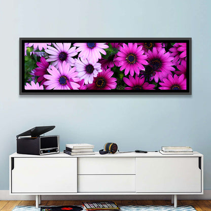Pink and Purple Daisies Wall Art