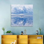 Siljan Lake Mist Reflection Wall Art