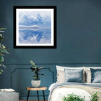 Siljan Lake Mist Reflection Wall Art