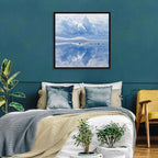 Siljan Lake Mist Reflection Wall Art