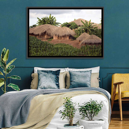 Thatched Roof Huts Wall Art