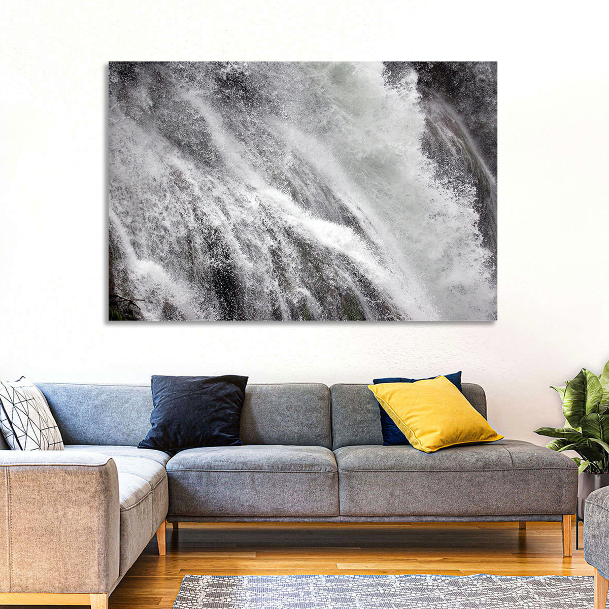 Marmore Waterfall in Motion Wall Art in a room, landscape