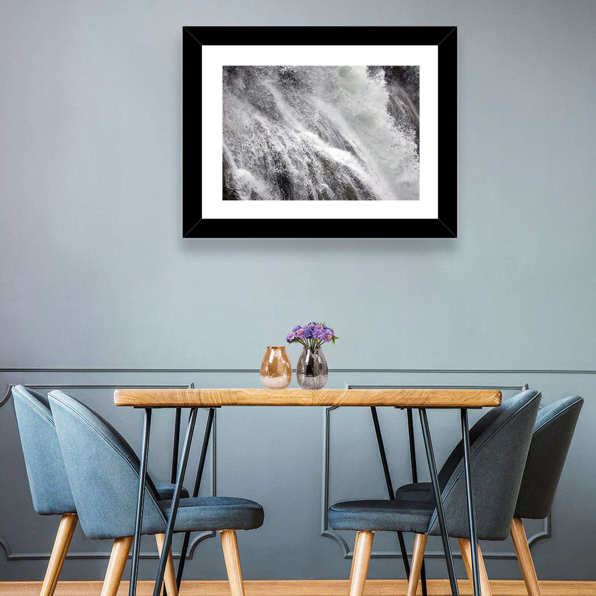 Marmore Waterfall in Motion Wall Art in a room, landscape