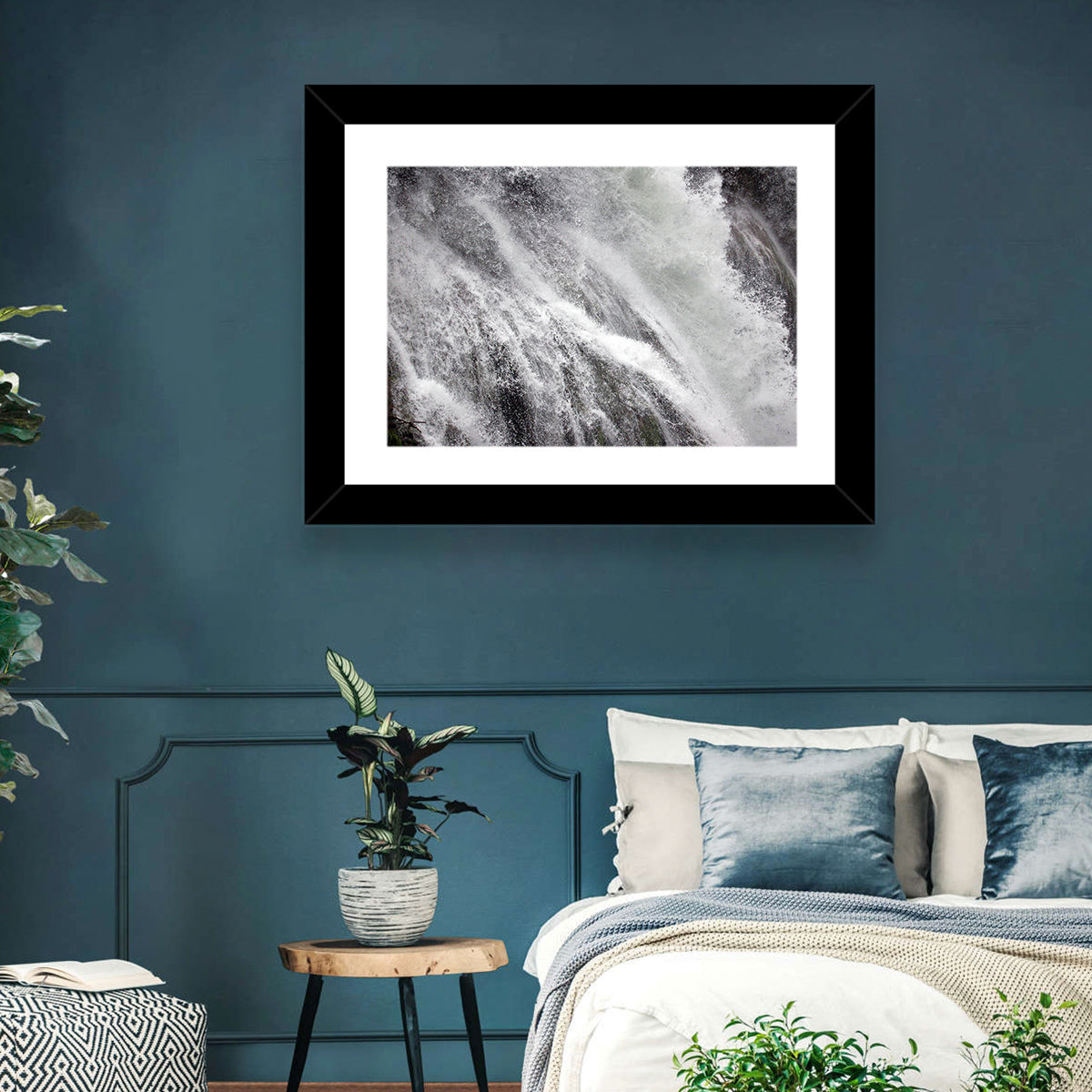 Marmore Waterfall in Motion Wall Art in a room, landscape