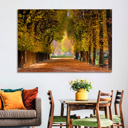 Golden Hour Autumn Path Wall Art