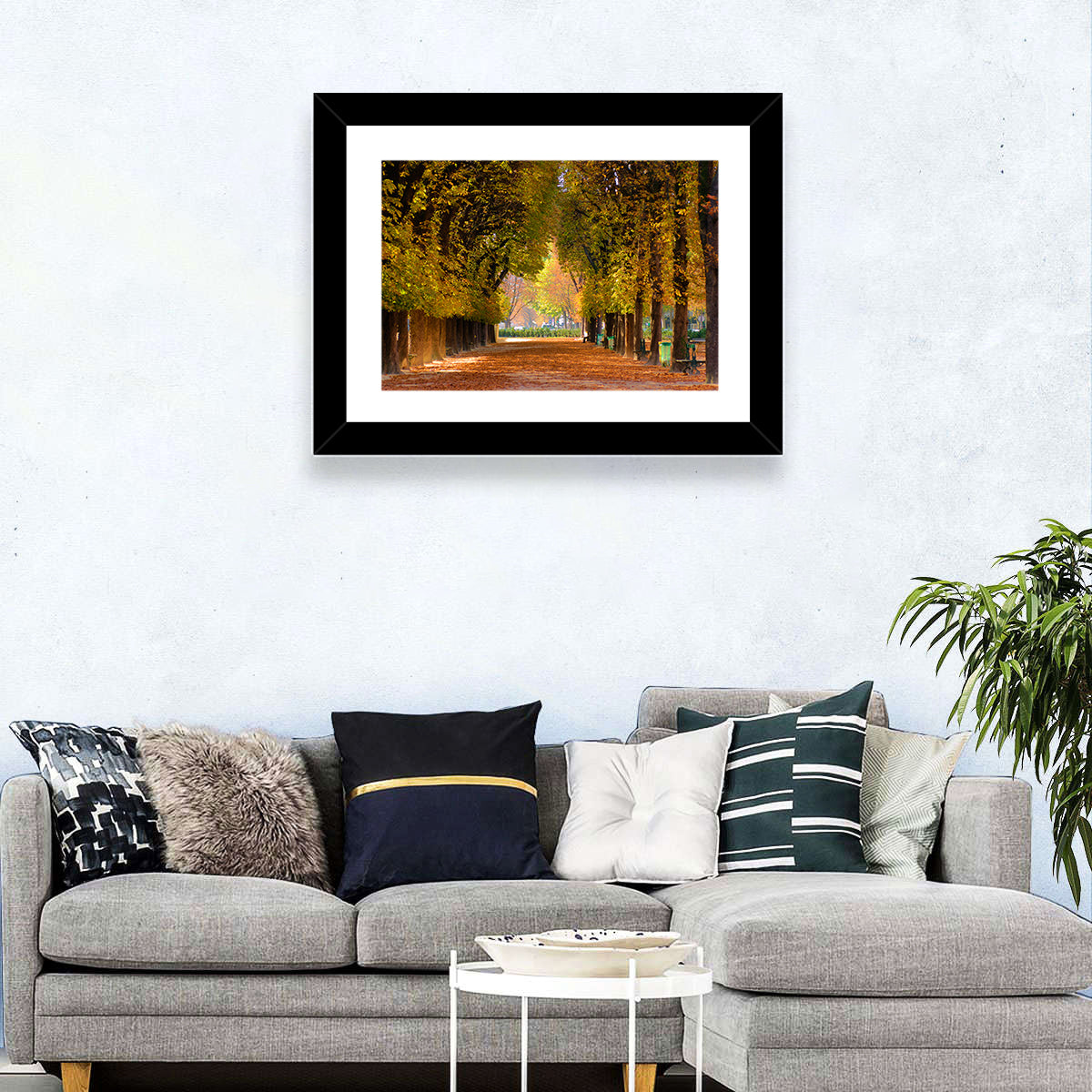 Golden Hour Autumn Path Wall Art