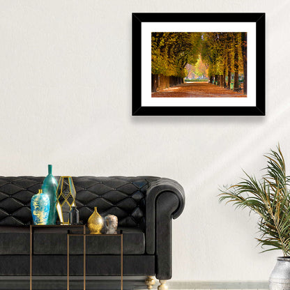 Golden Hour Autumn Path Wall Art
