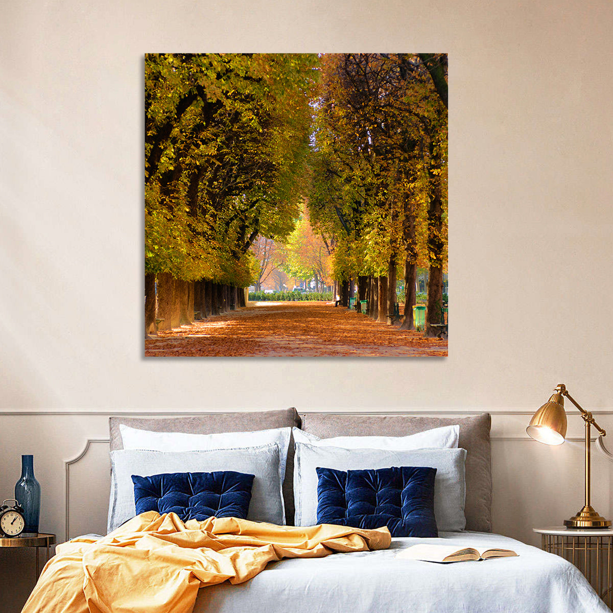 Golden Hour Autumn Path Wall Art