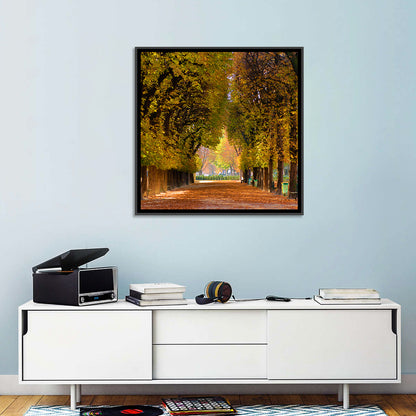 Golden Hour Autumn Path Wall Art